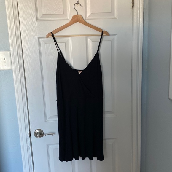 Ribbed wrap dress - MOSSIMO - black - L - Picture 1 of 8